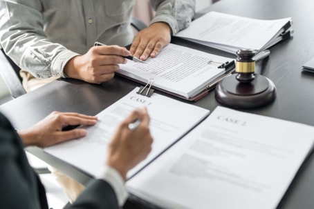 Lawyer Checking Documents
