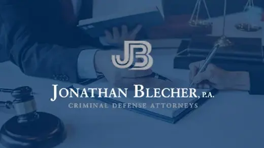jonathan blecher logo over legal background