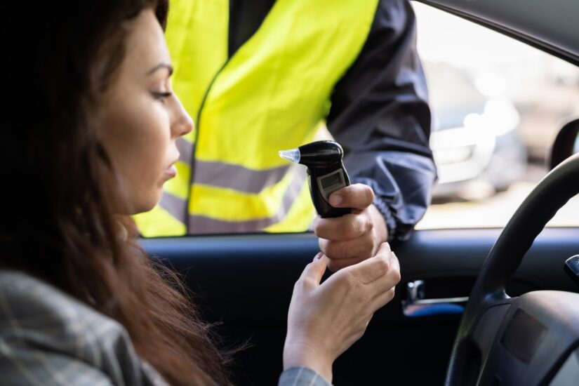 Woman Being Stopped By Police