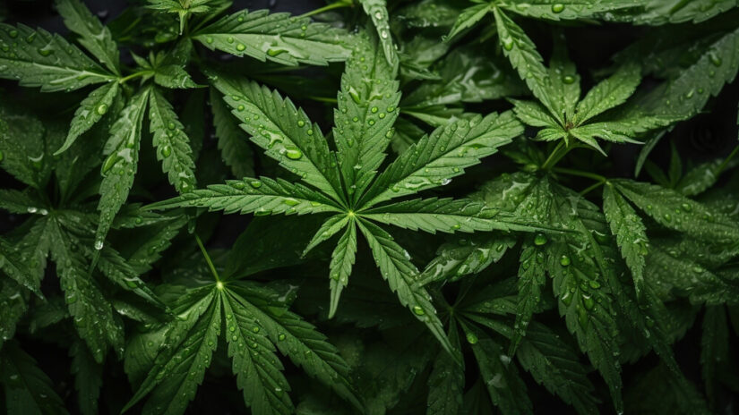Marijuana leaves A photo of marijuana leaves